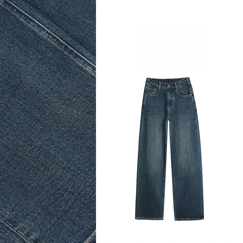 【若予】春夏薄款窄版直筒牛仔裤显瘦高腰微胖百搭休闲8020