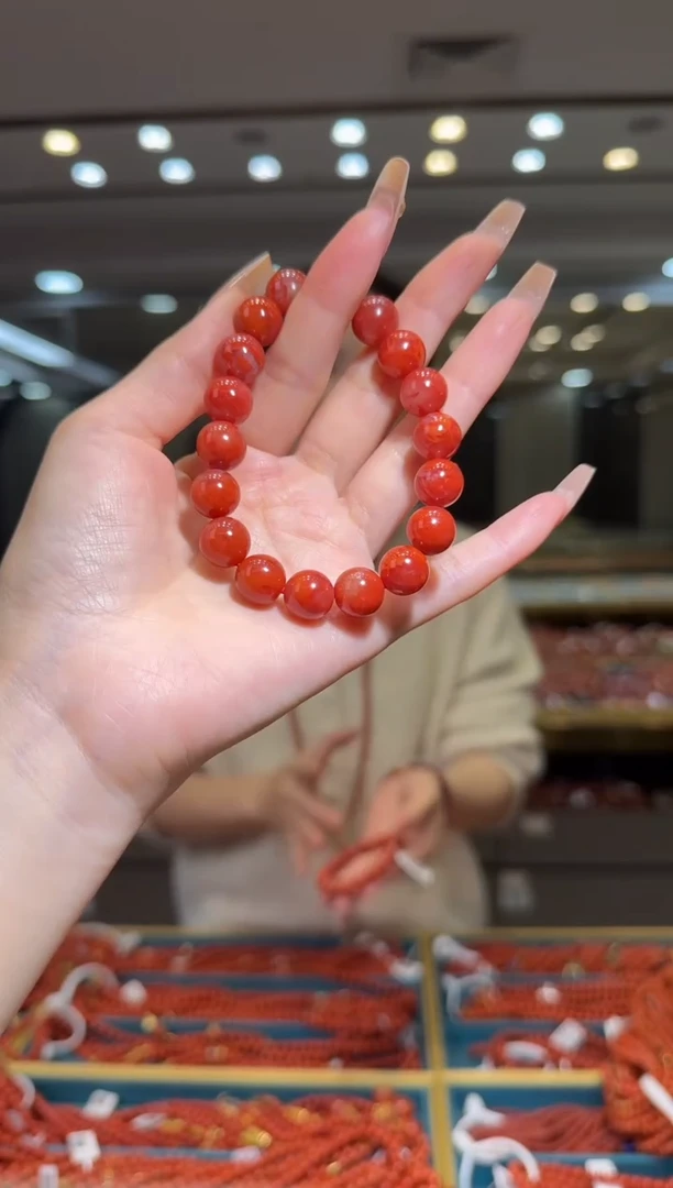 未镶嵌珠串南红玛瑙12.1-11mm（多样式）HS221800180