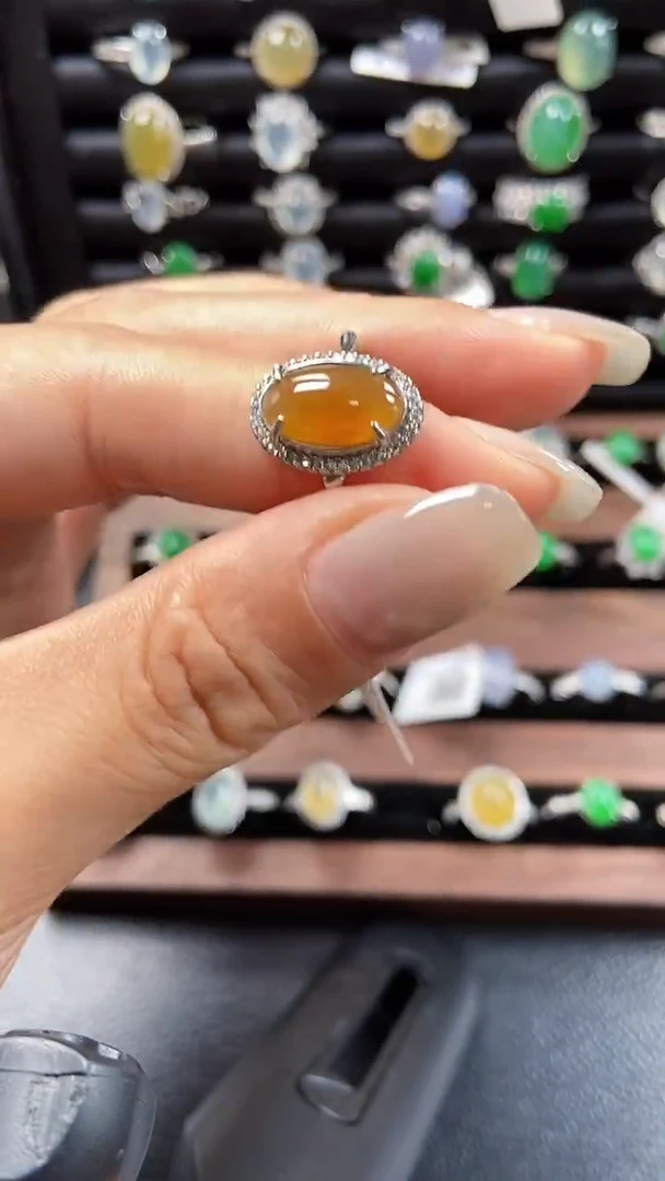 未镶嵌戒指翡翠诶**?7005