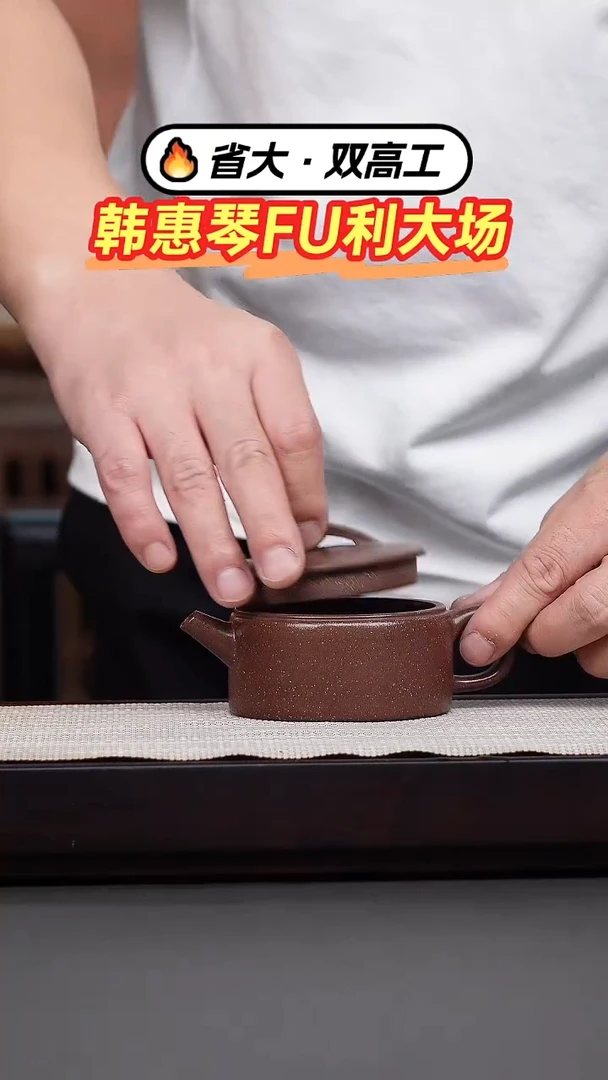茶壶紫砂韩惠琴·紫玉金砂汉瓦