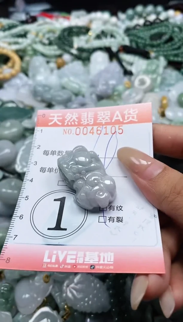 翡翠未镶嵌颈饰闪购0046105