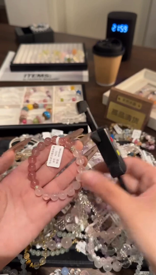 水晶手链合金草莓晶x632