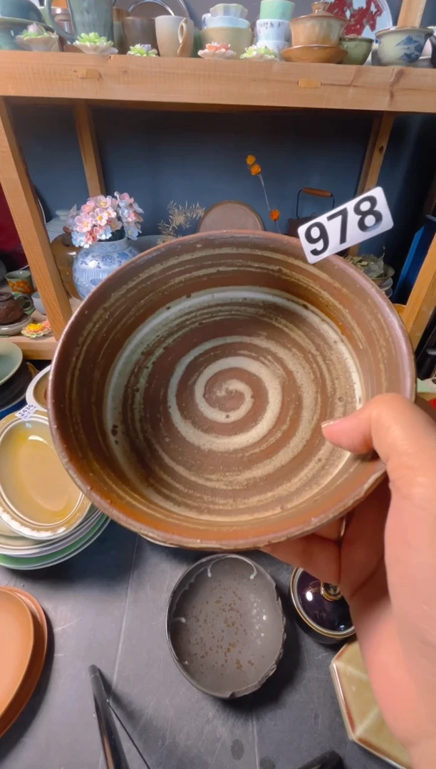 瓷片只**语978手刷手工盘福利