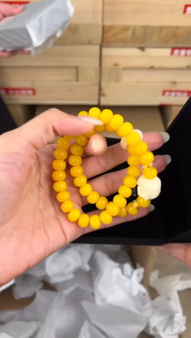 大唐红文玩阁黄玉菩提链接@@ys1459