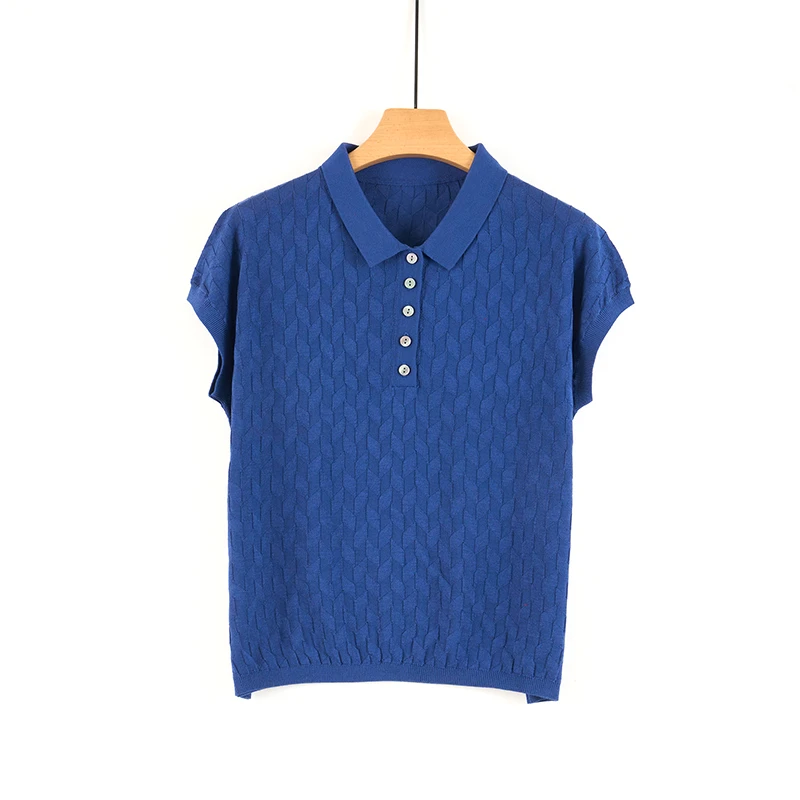 天山【100%桑蚕丝】夏季新款休闲立领无袖T恤针织短袖女-YTNL5599T