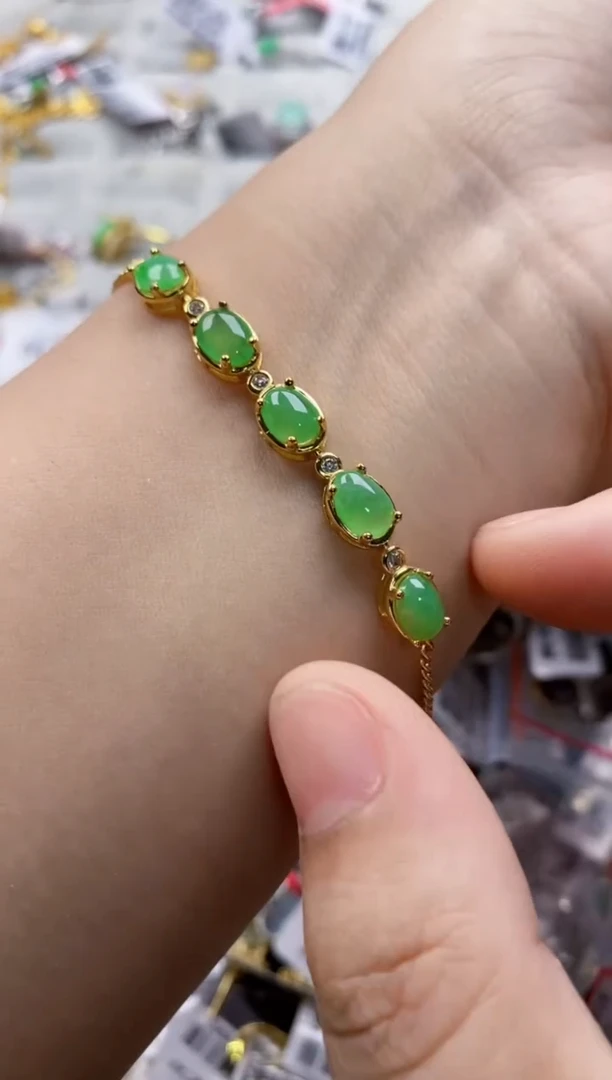翡翠戒指银S925镶嵌22222    7