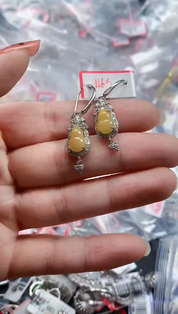 银S925镶嵌戒指翡翠天然A货缅甸翡翠