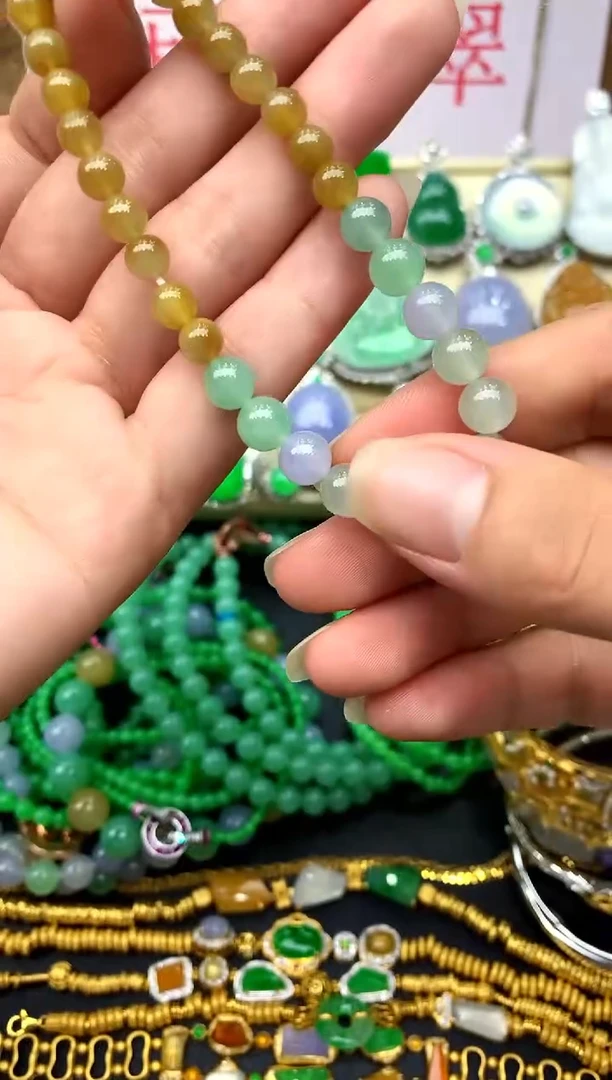 未镶嵌手串翡翠105 -中国好珍宝