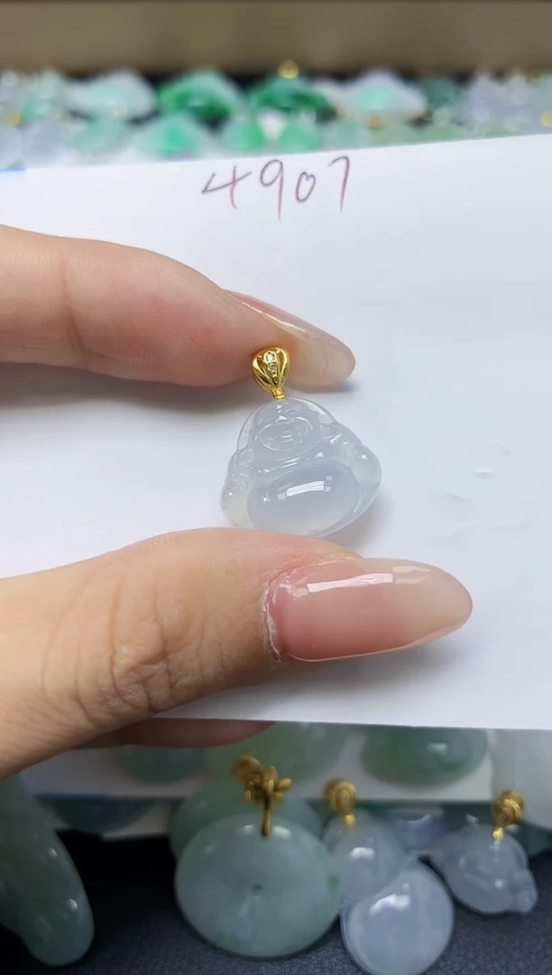 翡翠未镶嵌颈饰 天然缅甸翡翠A货