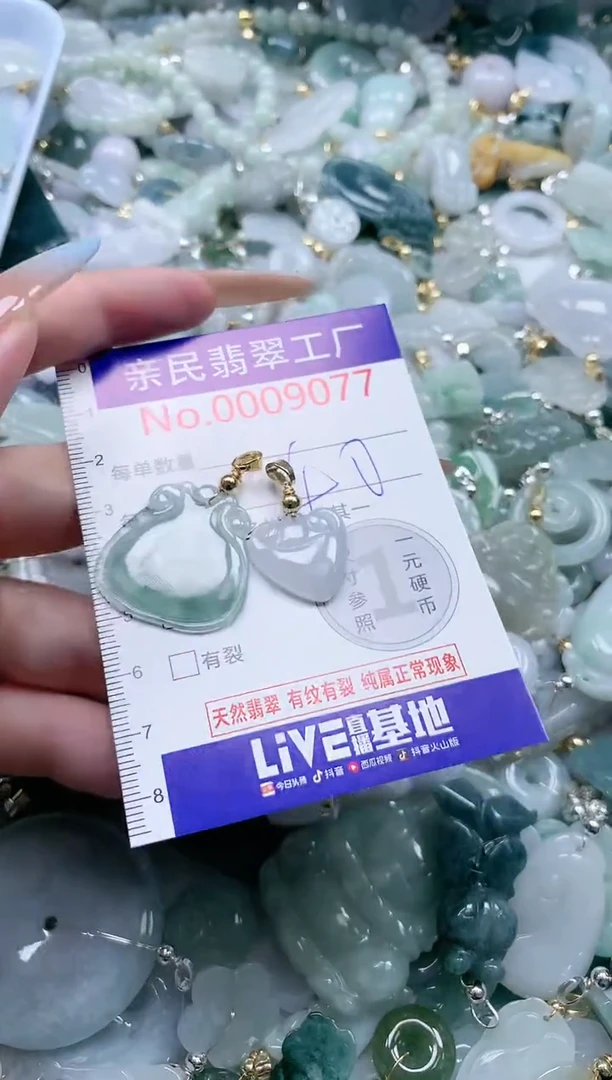 翡翠未镶嵌吊坠(不含链)1*9077