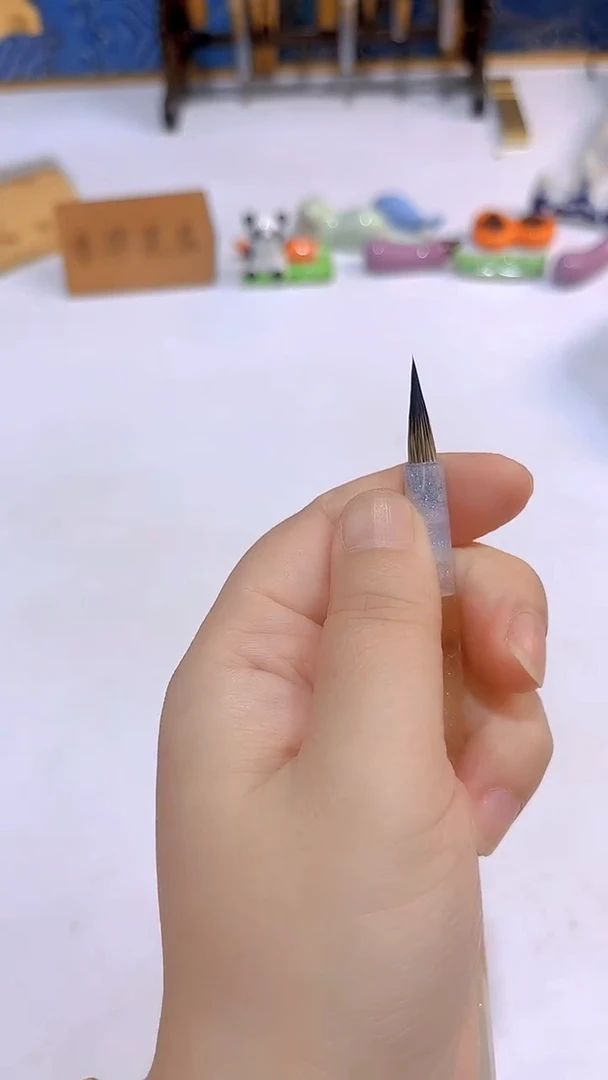 ?***c紫毫毛头2个  流金紫毫的
