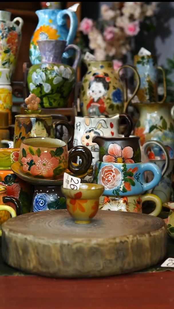 陶瓷264景德镇手工手绘釉下彩