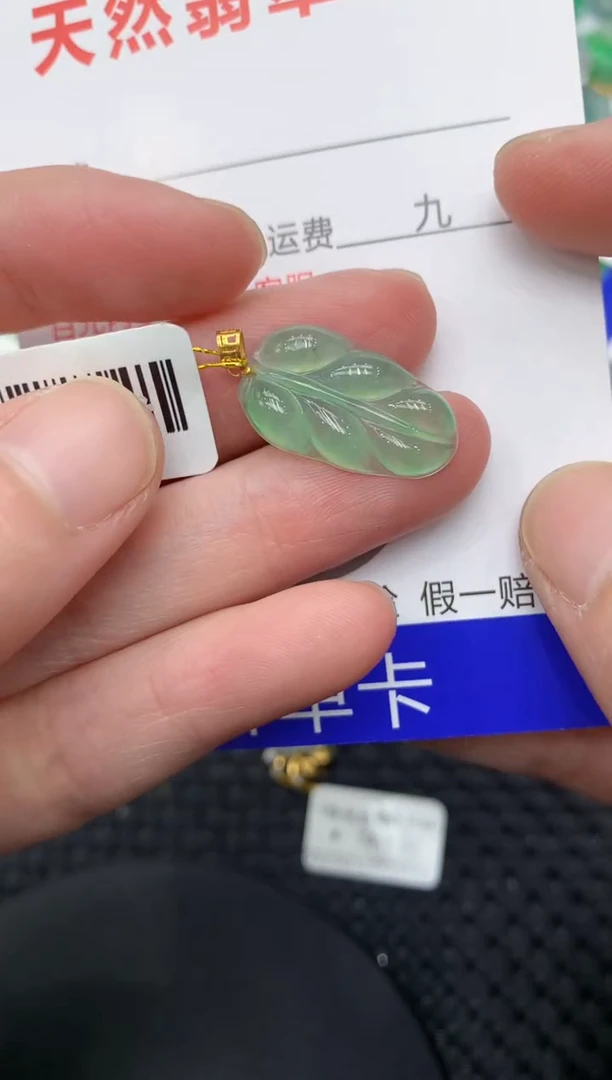 【闪购商品】翡翠颈饰18K金镶嵌11111111111