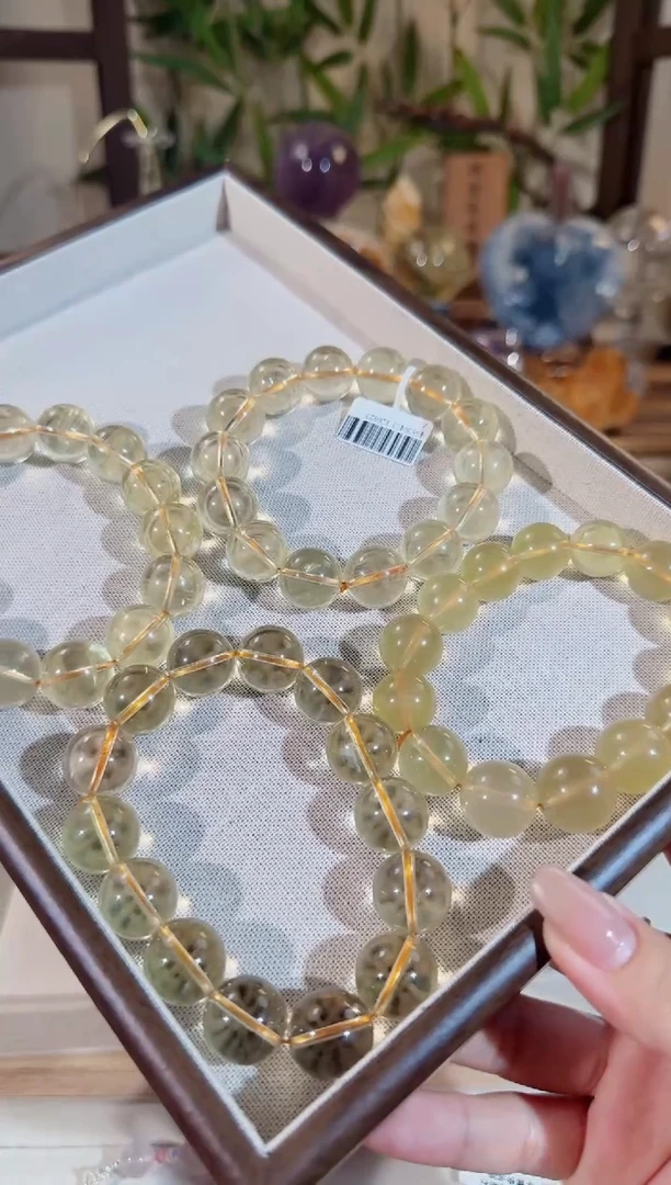 水晶手链未镶嵌ss025 黄水晶手链多样性发一 颜色微差