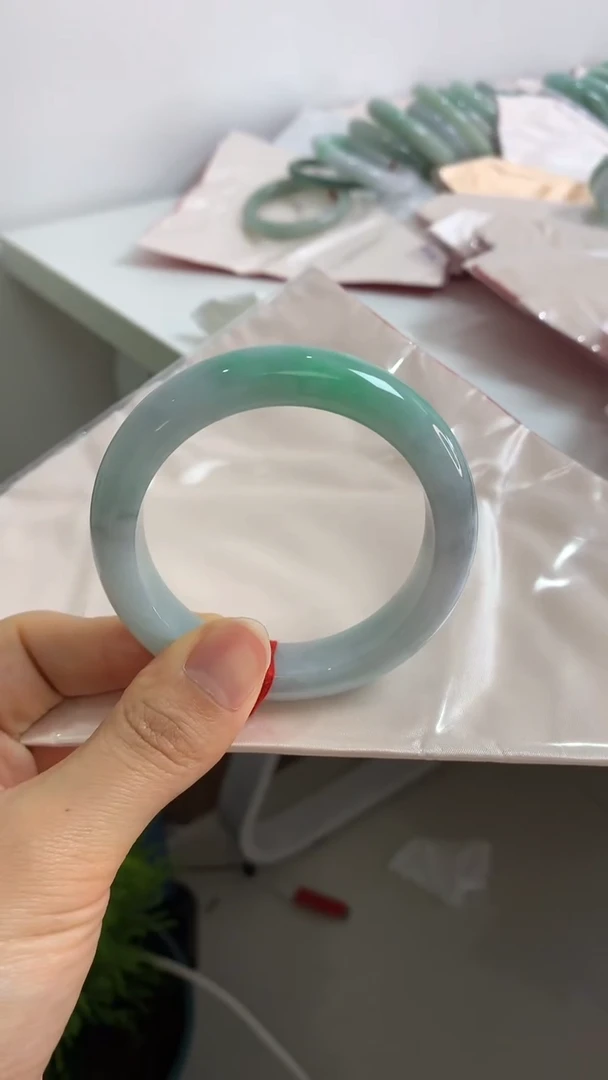 未镶嵌手镯翡翠55.7乌鸡带色