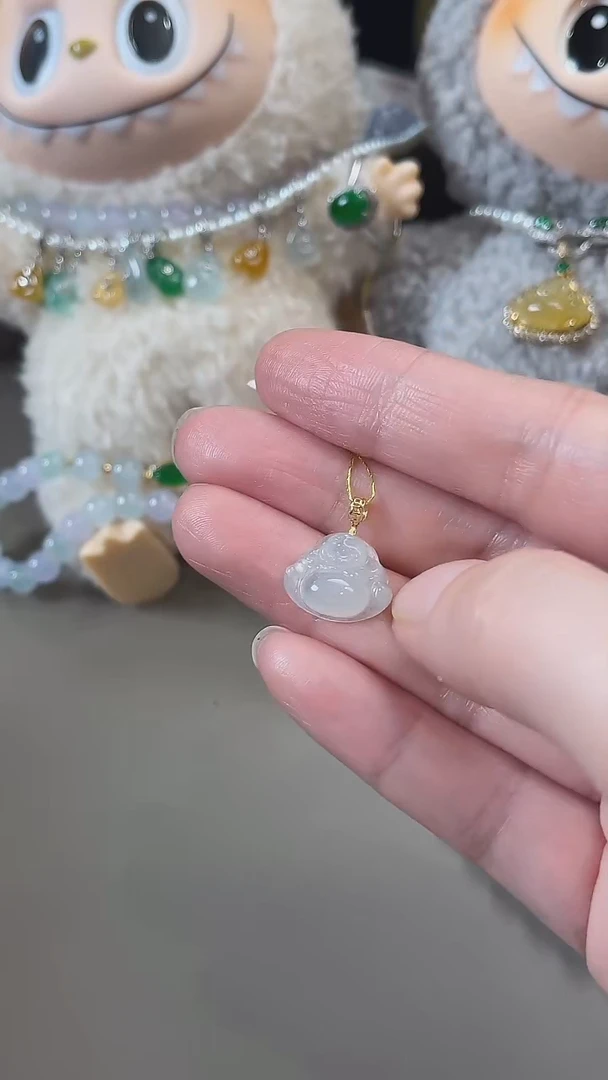 翡翠未镶嵌吊坠(不含链)天然缅甸翡翠吊坠