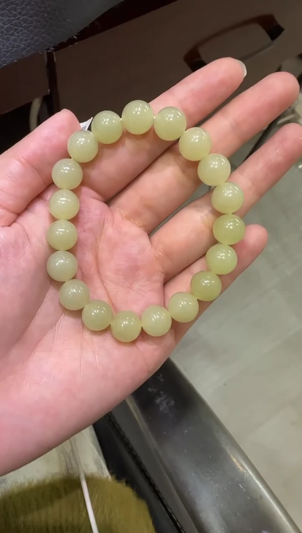 未镶嵌手串和田玉若羌黄口手串（产地直发）