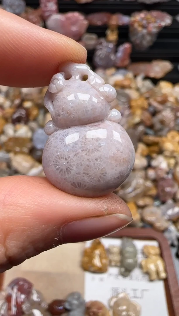 【闪购商品】硅化珊瑚（珊瑚玉）颈饰未镶嵌424