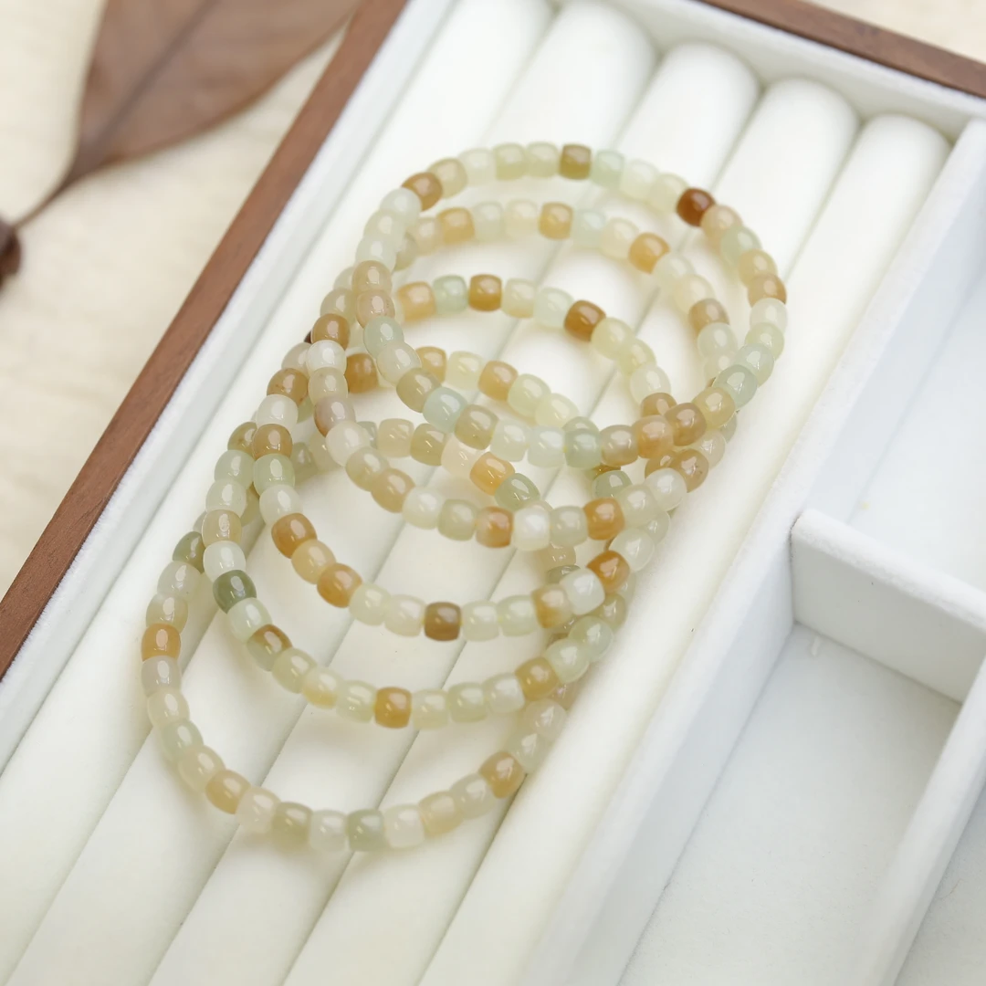 手串未镶嵌和田玉糯玉米 多宝和田玉手串（多样性发其一）