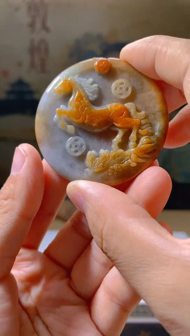 翡翠未镶嵌颈饰翡翠吊坠XM-YH-9