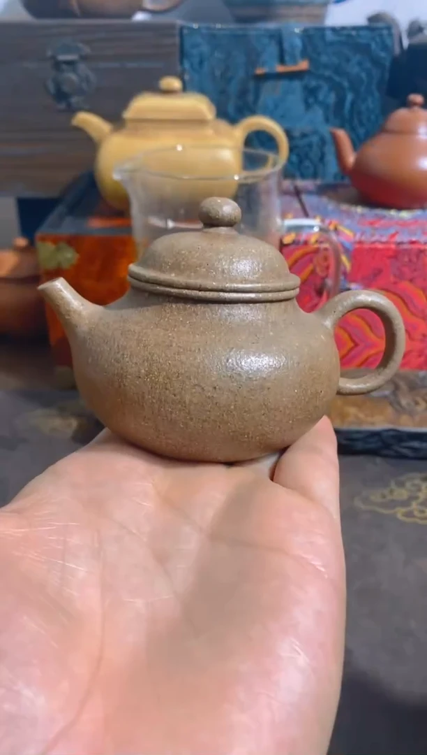 茶壶紫砂容天全手工120cc