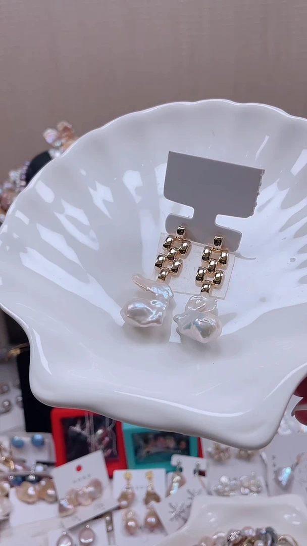 未镶嵌耳饰淡水珍珠【纯恬饰品】