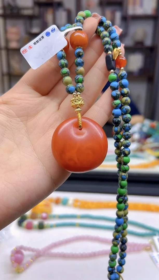 【闪购商品】蜜蜡毛衣链未镶嵌M12