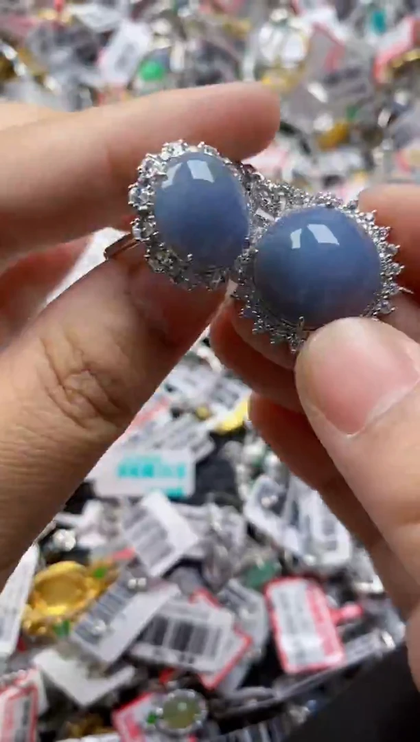 翡翠戒指银S925镶嵌222     10