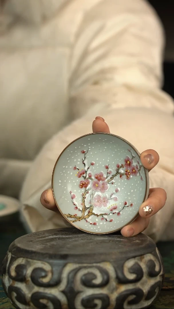【闪购商品】初六好物分享@@傲雪红梅杯子