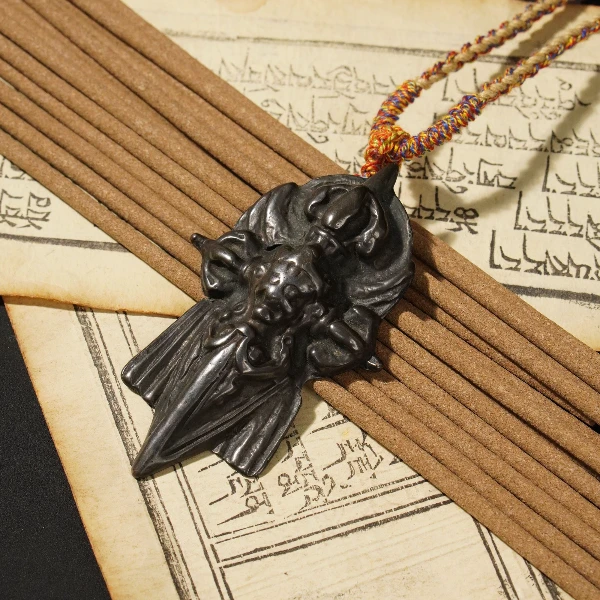 十字金刚杵大鹏鸟挂饰/LBT2638Z/文玩老串/律宝堂