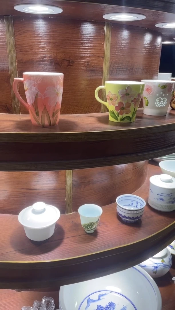 水杯顺**为开播福利 景德镇高温白瓷纯白4英寸味碟