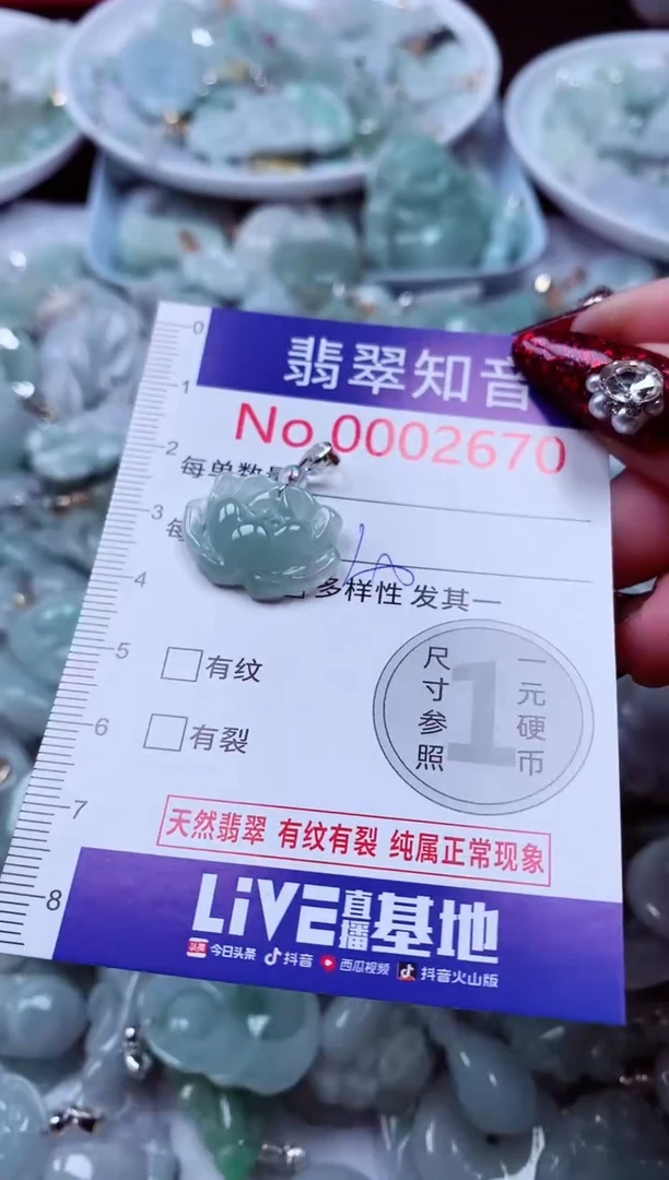 吊坠(不含链)未镶嵌翡翠2670