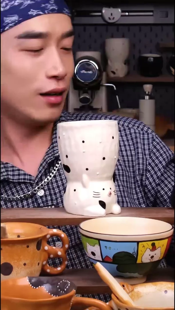 杯子景德镇可爱设计师款陶瓷