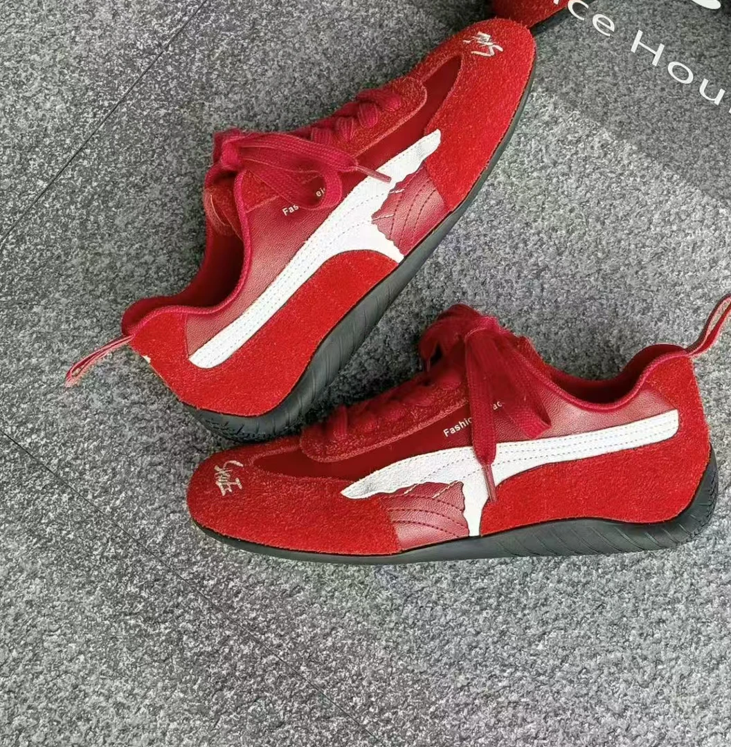 【华小姐】【女款】秋季新款时尚潮流圆头透气百搭休闲鞋2083