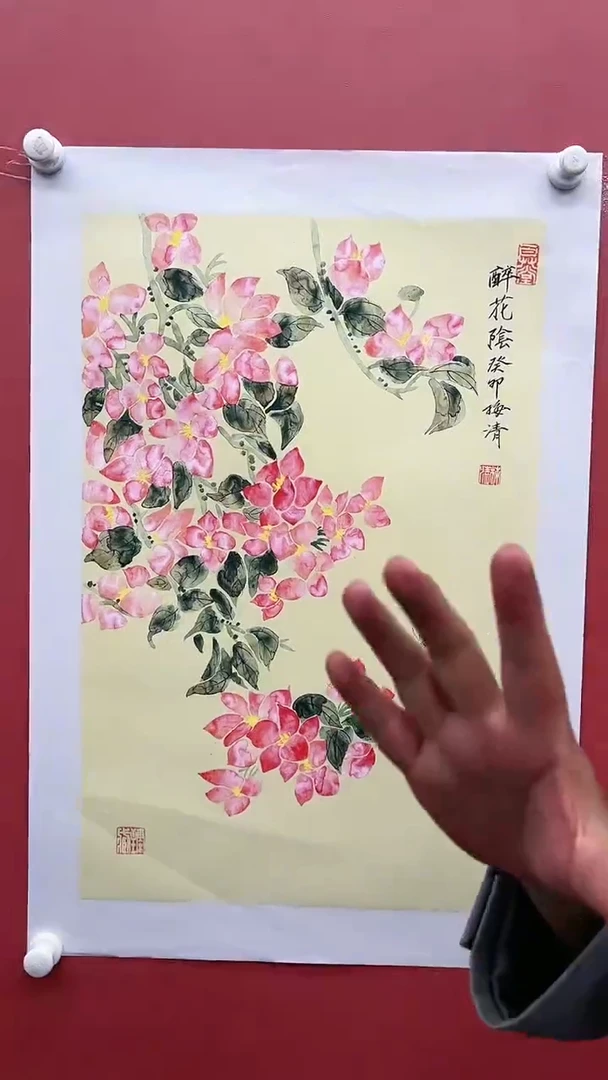 国画梅清-国画-2.7平尺-纸片