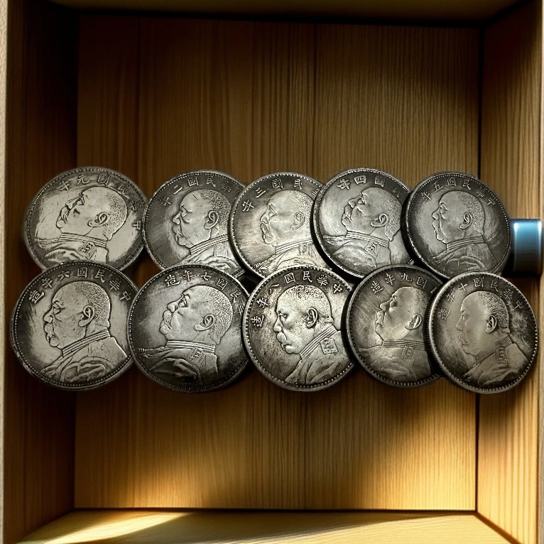 （拾）复古（龙洋）（大头）工艺品桌面摆件10枚随机发