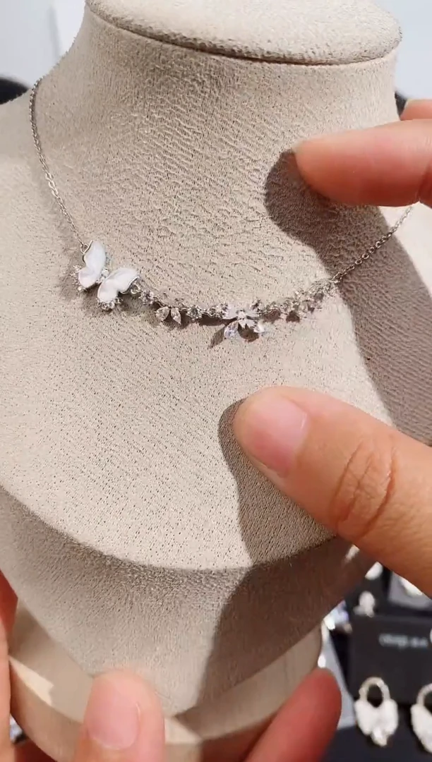 铜合金无925银项链7334