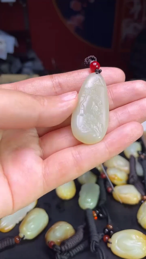 颈饰未镶嵌和田玉123