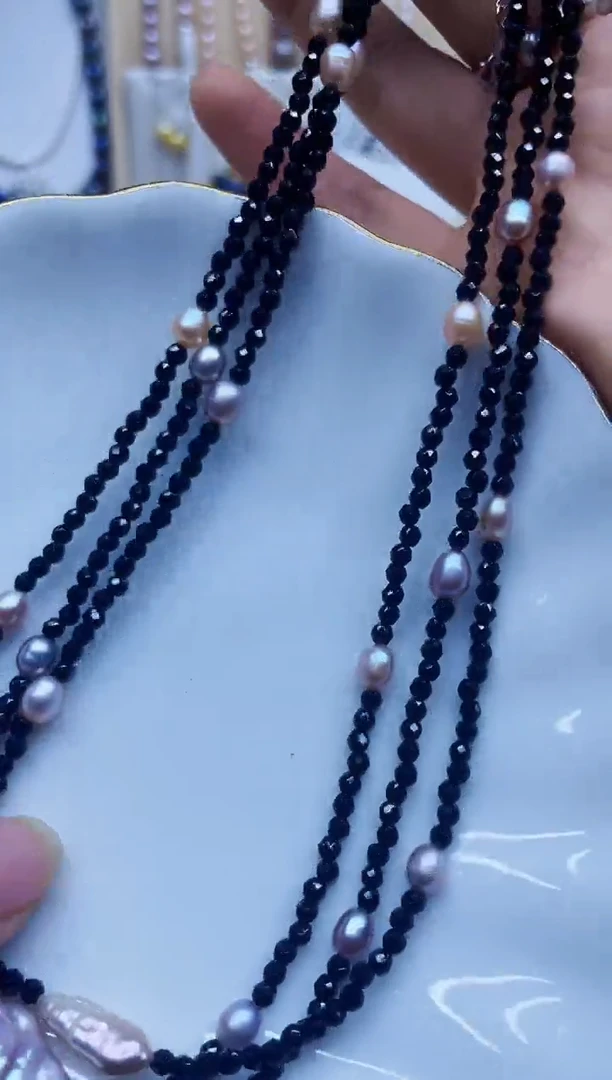项链未镶嵌淡水珍珠项链多样性发其一