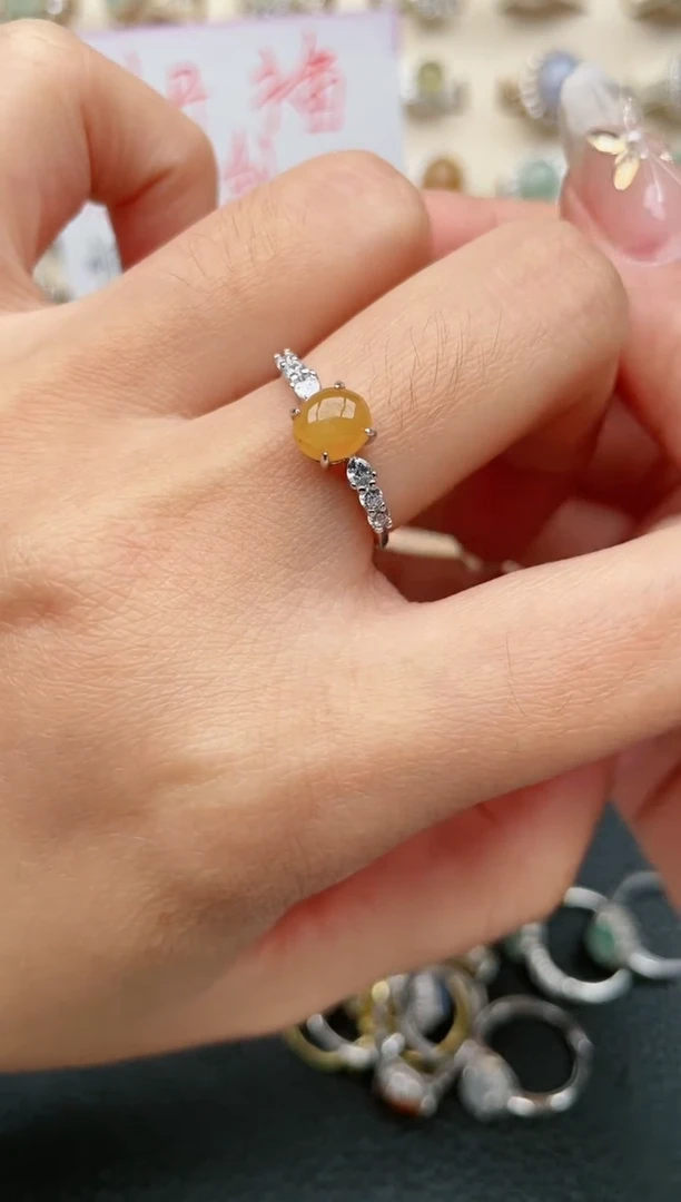 【闪购商品】翡翠戒指银S925镶嵌1111