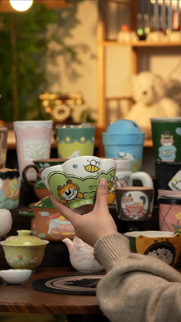 杯子瓷A210景德镇原创手工陶瓷