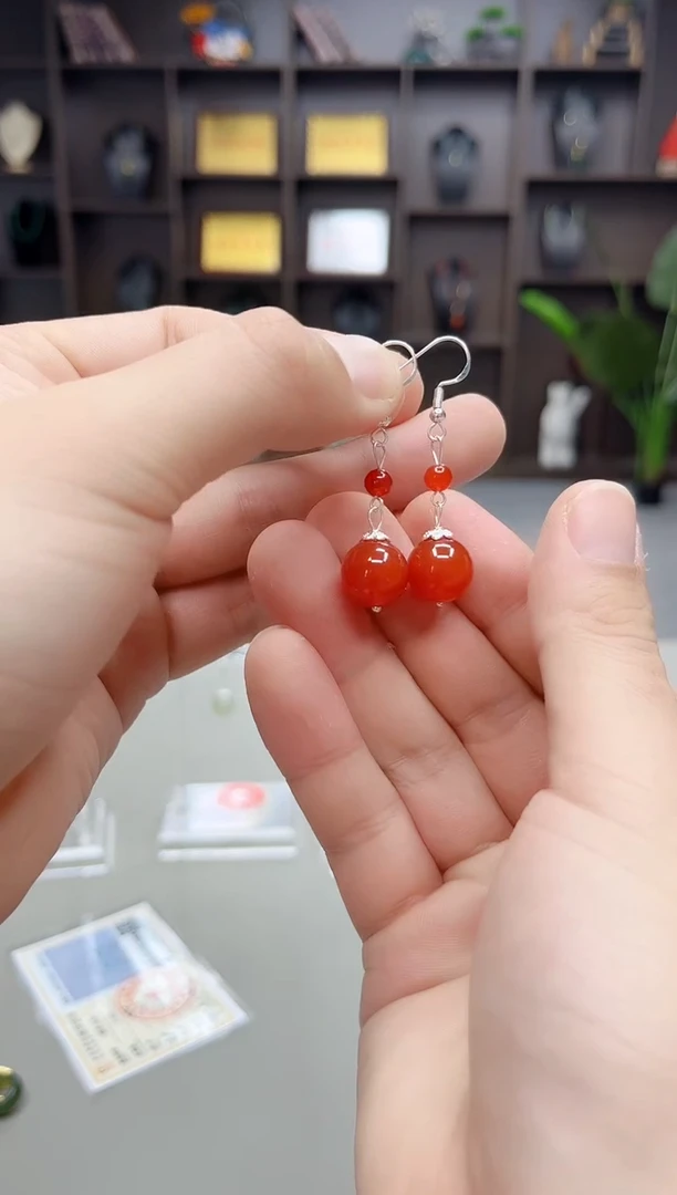 未镶嵌耳饰玛瑙/玉髓409000