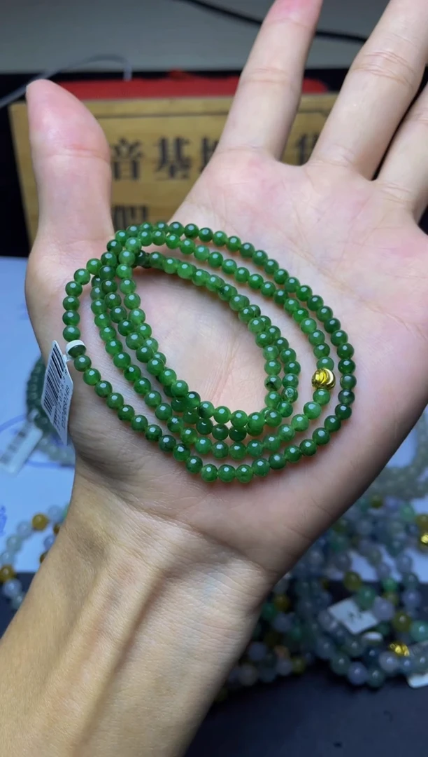未镶嵌定制翡翠静*珠串