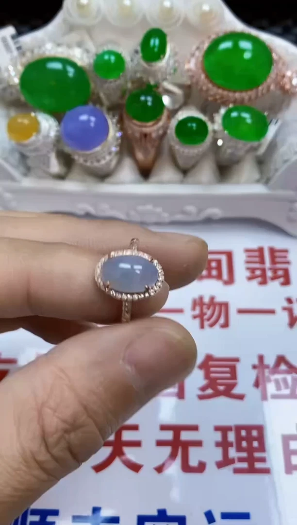 【闪购商品】翡翠戒指银S925镶嵌/0876