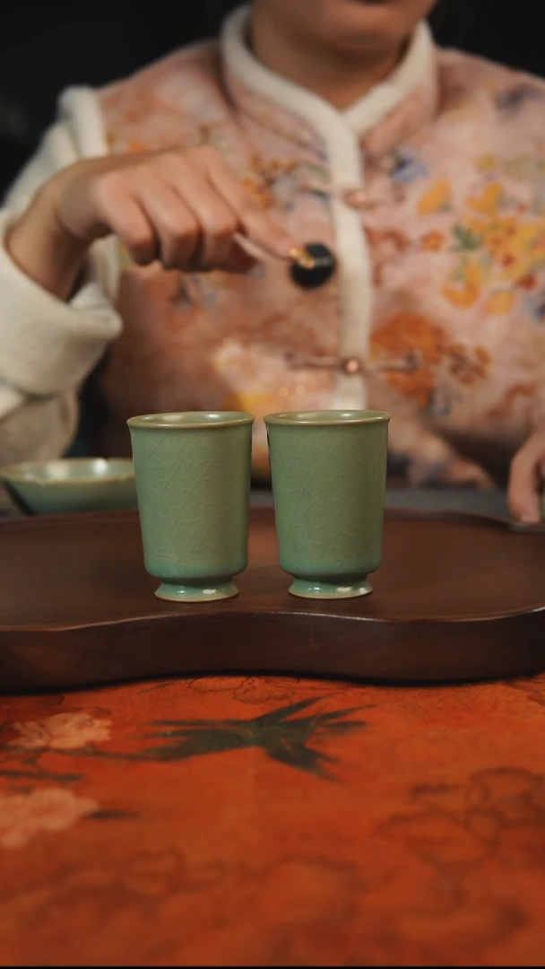 杯子瓷乘**浪汝州原产地原矿仿古老釉q