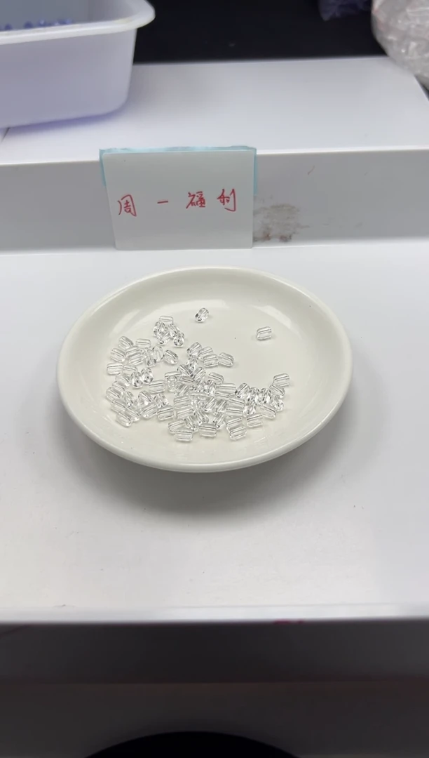 颈饰未镶嵌水晶w2887白水晶小桶珠6*4mm*20颗