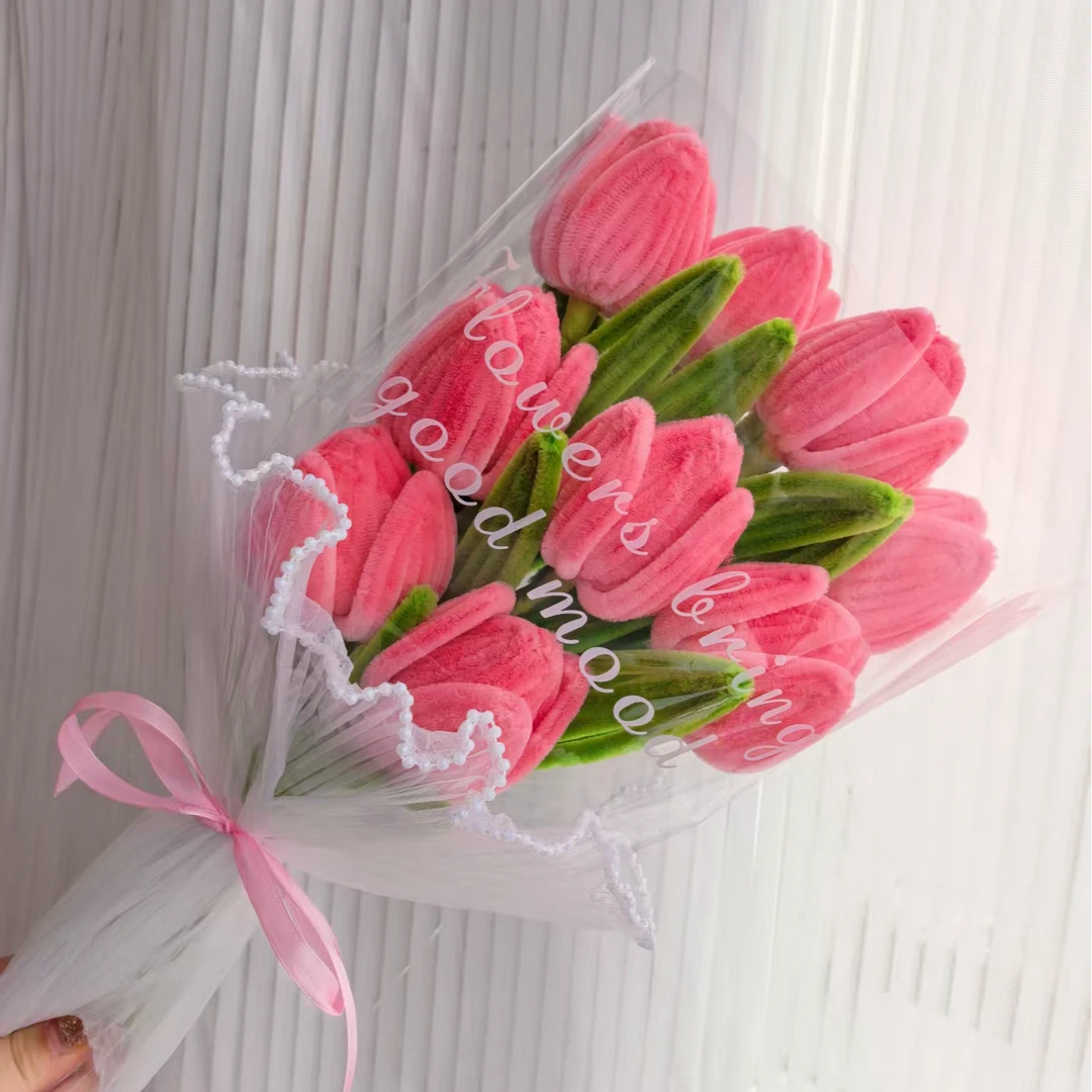 郁金香手工DIY材料包初学者扭扭棒创意礼物母亲节520生日礼物