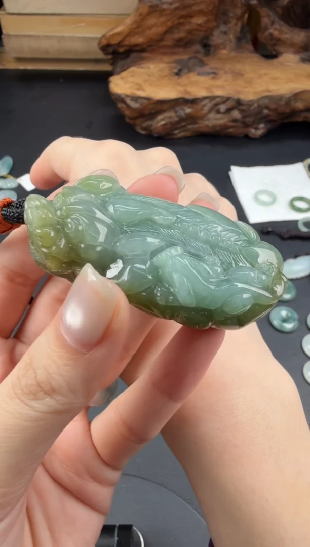 未镶嵌把件翡翠翡翠饰品-34