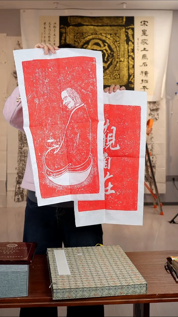 拓片用纸印石非遗传承拓片