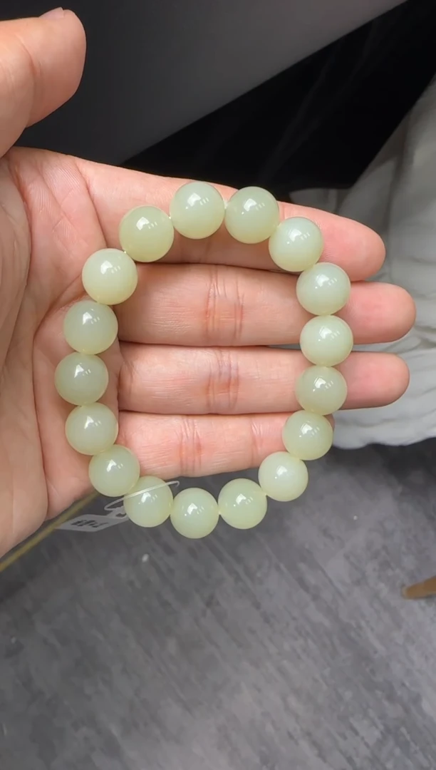 未镶嵌手串和田玉若羌黄口手串卡11x12